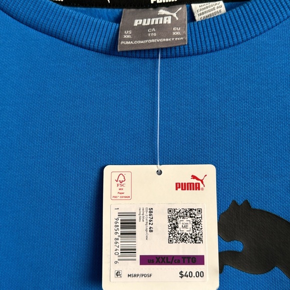 Women’s Puma blue sweatshirt.new. XXL - Picture 4 of 4